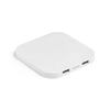 CAROLINE. Ładowarka bezprzewodowa Superfast 15W z 2 portami USB-A w ABS pochodzącego z recyklingu (60% rABS)