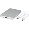 Powerbank Avis 5000 mAh z recyklingowanego aluminium posiadającego certyfikację RCS, z wbudowanym magnesem 