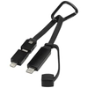 Kabel ładujący Algieba 65 W 3 w 1 wykonany z recyklingowanego aluminium, z karabińczykiem