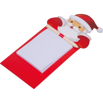 Świąteczny notes z magnesem EMIL, czerwony 2551605
