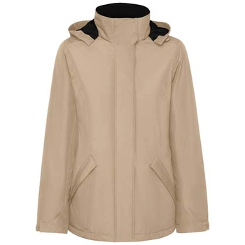 America damska ocieplana kurtka typu parka, Ciemny piasek r50731i1