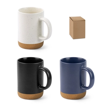 CONSTELLATION CORK. Ceramiczny kubek z podstawką z korka 320 ml