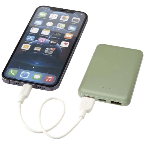 Asama powerbank o pojemności 5000 mAh Type-C z tworzyw sztucznych pochodzących z recyklingu