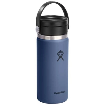 Kubek termiczny Hydro Flask Wide Mouth 473 ml ze stali nierdzewnej, z izolacją termiczną i pokrywką Flex Sip™, Środkowy niebieski 10098852