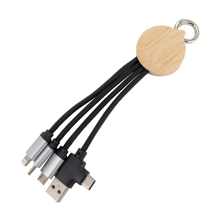 Kabel 4w1 z podświetlanym logo, LH-ZMU05