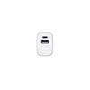 WEGENER. Zasilacz z portem USB-A 18W i USB-C 20W wykonany w ABS pochodzącego z recyklingu (100% rABS)