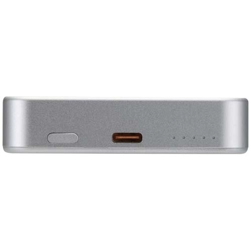 Powerbank Avis 10 000 mAh z recyklingowanego aluminium, z wbudowanym magnesem 