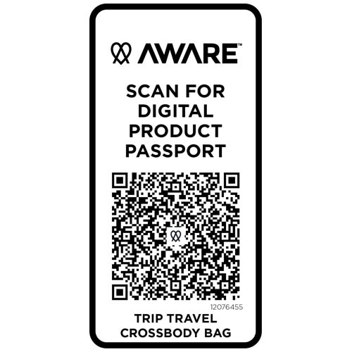 Trip Aware™, torba na ramię wykonana z materiałów z recyklingu, 1 l
