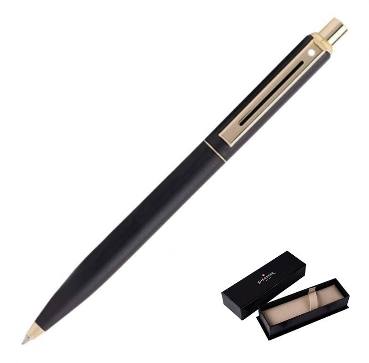 327 Długopis Sheaffer Sentinel czarny, wykończenia w kolorze złotym