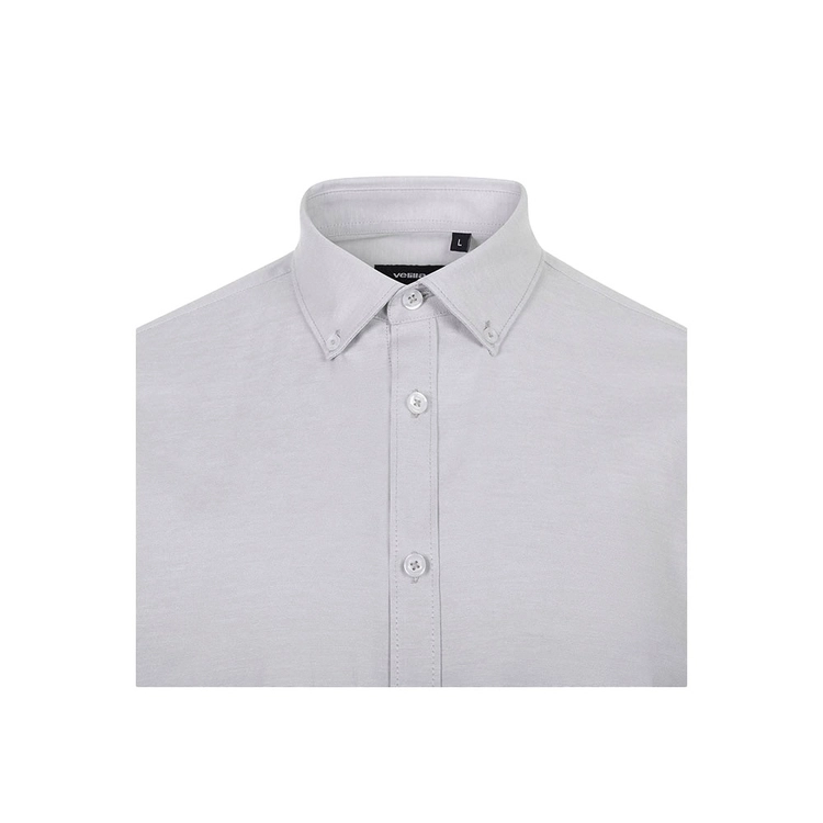 VL PRITHVI MAN. Męska koszula Oxford (180 g/m²) z bawełny (50%), poliestru (45%) i elastanu (5%)