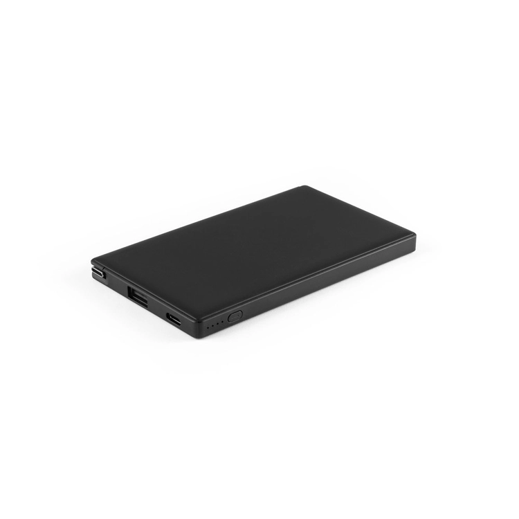 WIGNER. Power bank 4.000 mAh wykonany w ABS pochodzącego z recyklingu (100% rABS)