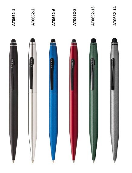 Długopis ze stylusem Cross Tech2 czarny, elementy czarne